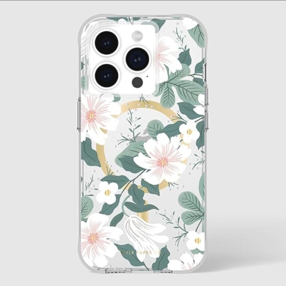 Rifle Paper Co. iPhone 15 Pro Case | MagSafe | 6.1" | Floral Pattern - Willow